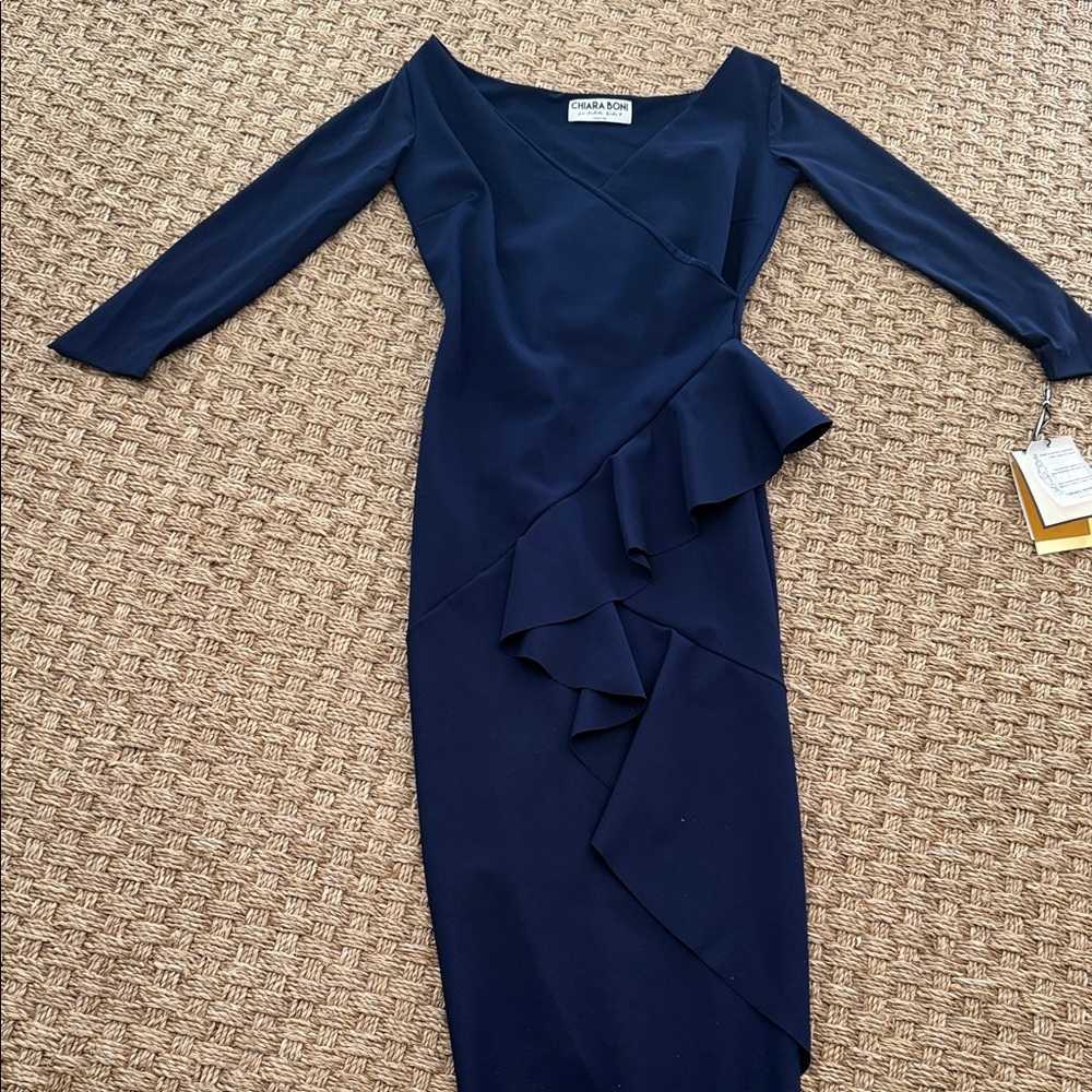 NWT Chiara Boni La Petite Robe - Navy Dress - Picture 6 of 9